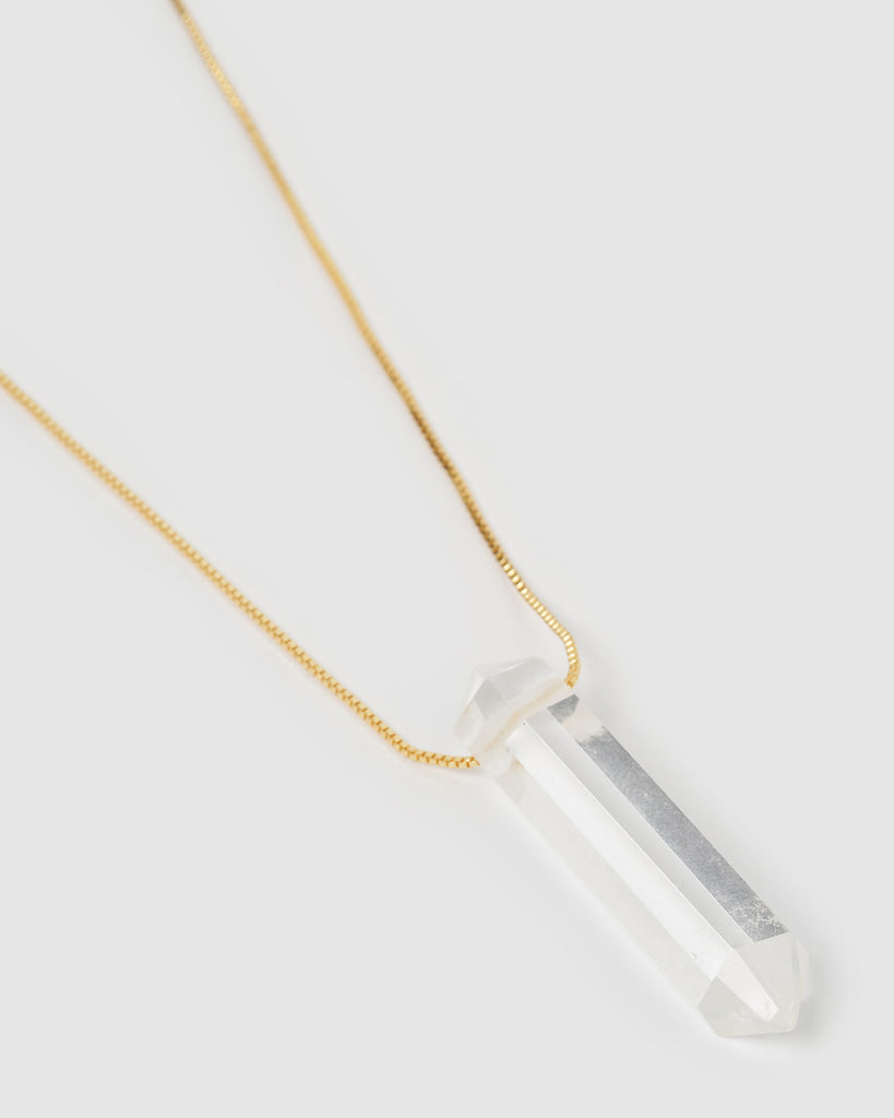 Miz Casa & Co Willa Necklace Clear Quartz