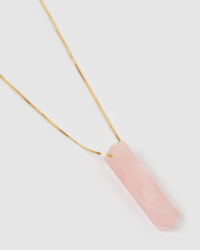 Miz Casa & Co Willa Necklace Rose Quartz