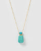 Miz Casa & Co Wonderstruck Necklace Turquoise Gold