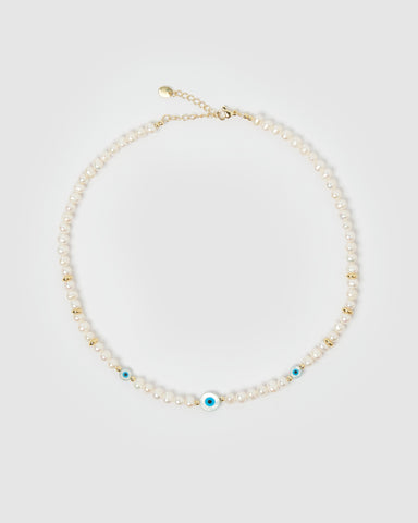 Miz Casa & Co Time Keeper Bracelet Silver Pearl