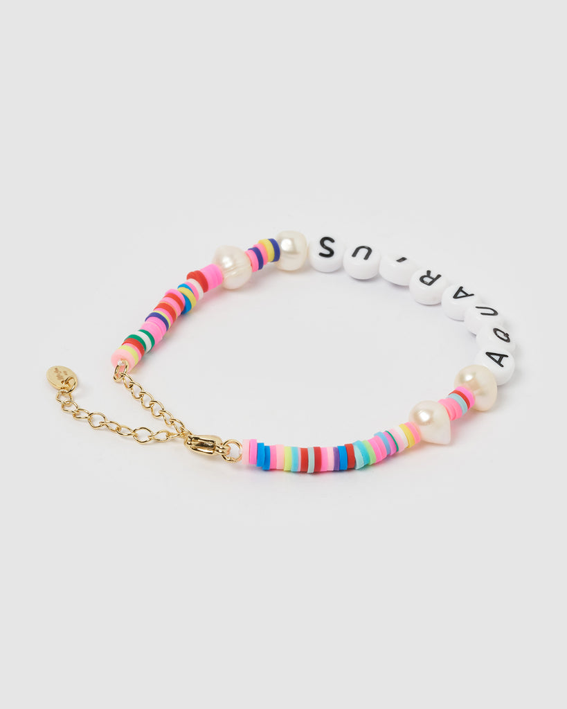 Miz Casa & Co Aquarius Star Sign Bracelet Multi