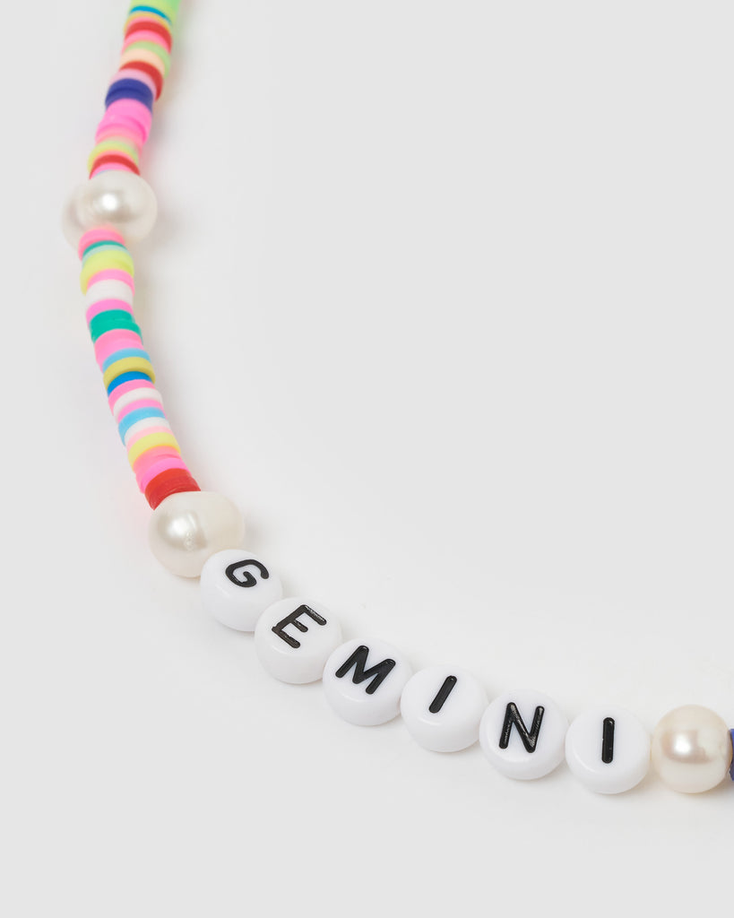 Miz Casa & Co Gemini Star Sign Choker Multi