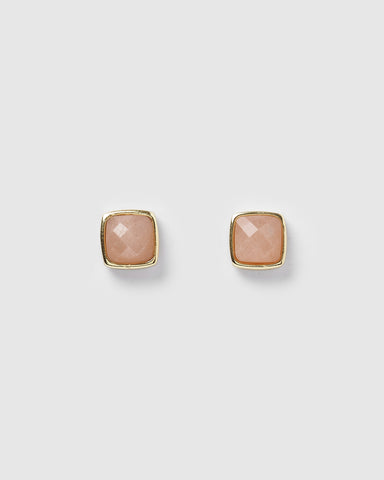 Miz Casa & Co Salt Stud Earrings Jade Gold