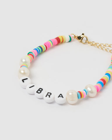 Miz Casa & Co Pearl Letter F Bracelet