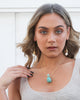 Miz Casa & Co Kelsey Drop Earrings Freshwater Pearl Turquoise