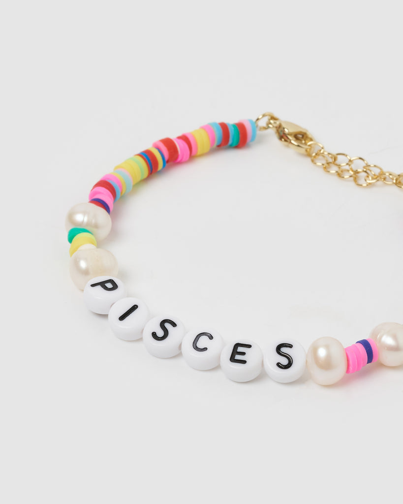 Miz Casa & Co Pisces Star Sign Bracelet Multi