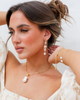 Miz Casa & Co Raine Pearl Necklace Gold White