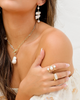 Miz Casa & Co Origins Ring Gold Pearl