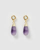 Miz Casa & Co Teresa Earrings Gold Amethyst