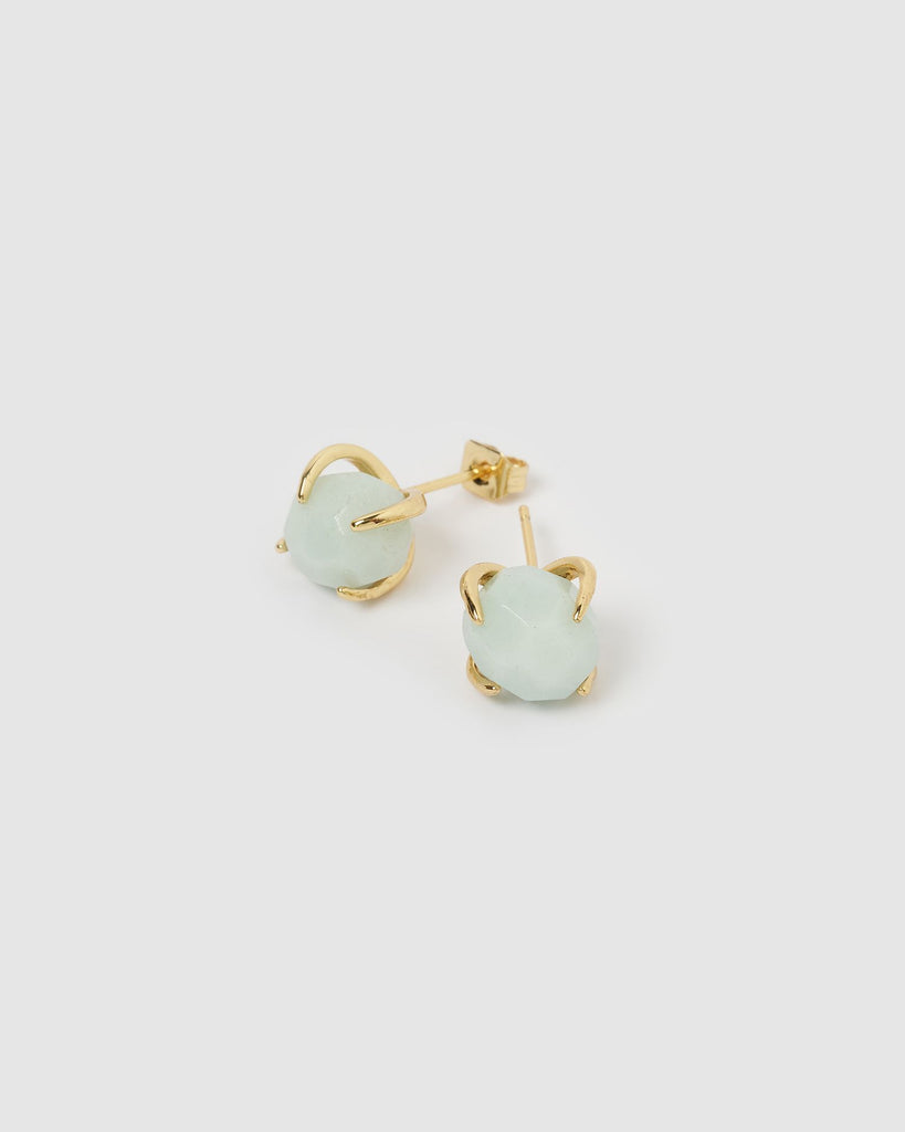 Miz Casa & Co Ingrid Stud Earrings Jade